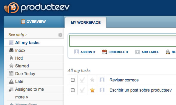 producteev. Gestiona tu tiempo, tareas y proyectos de forma colaborativa